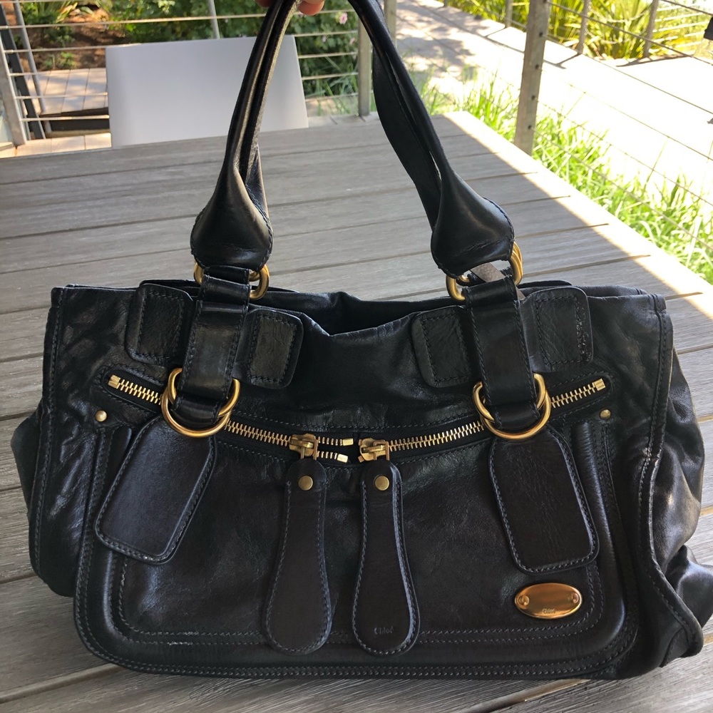 Authentic CHLOE Large Bay Bag - Calfskin